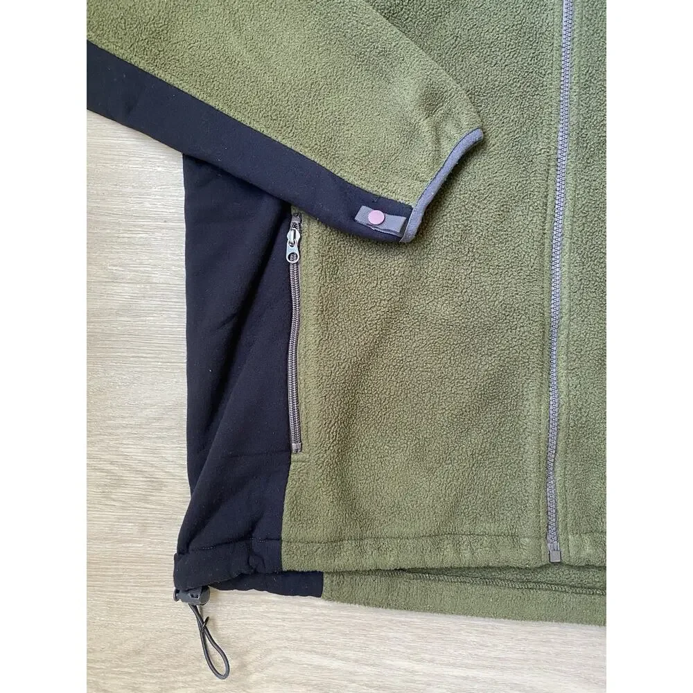 Vtg The North Face Fleece Jacket Men’s XL Green Black Gorpcore Outdoors‎ Hiking